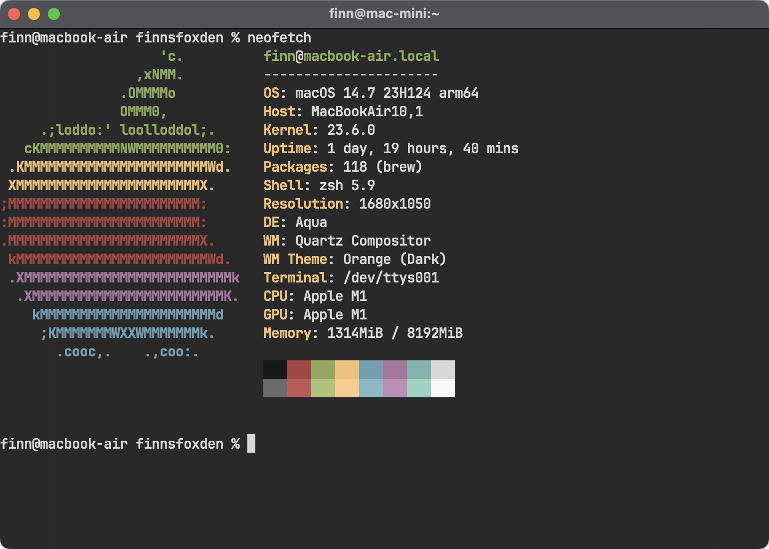 M1 MacBook neofetch